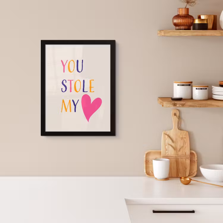Bilder mit Rahmen - Herz - Valentinstag - Text — 2