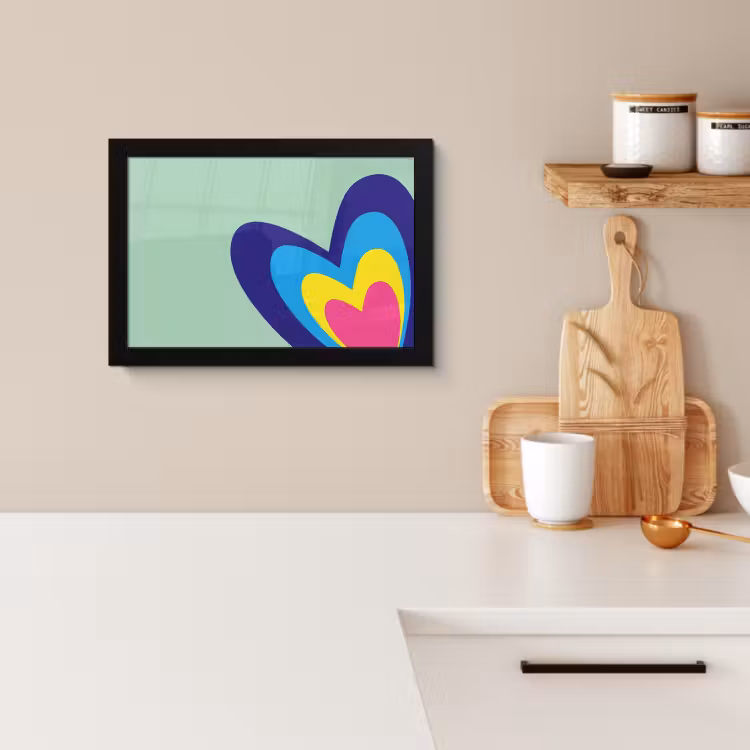 Bilder mit Rahmen - Herzen - Bunt - Valentinstag — 2