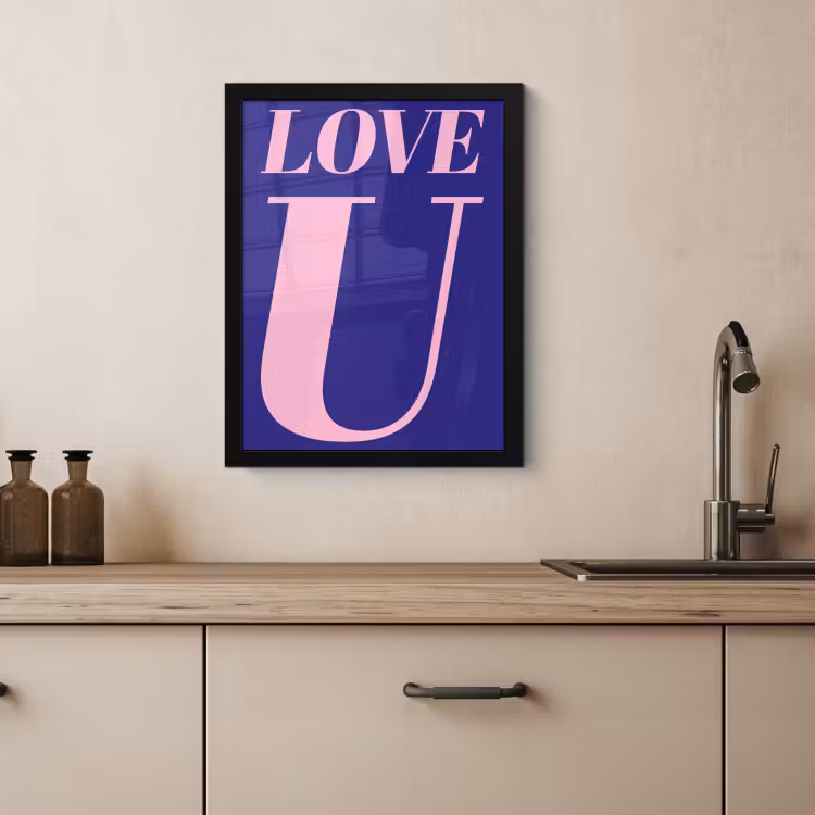 Bilder mit Rahmen - Liebe - Blau - Valentinstag — 4