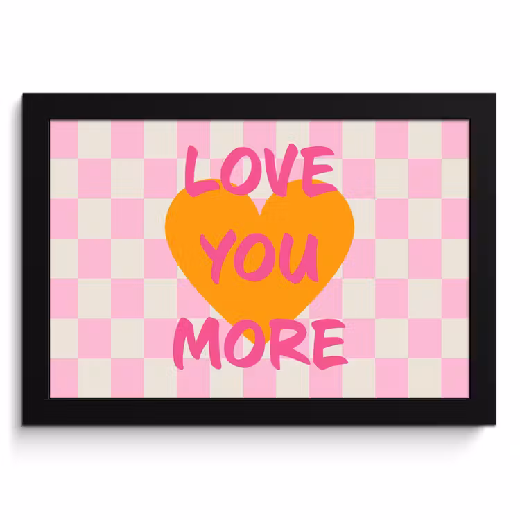 Bilder mit Rahmen - Valentinstag - Liebe - Rosa - Orange — 1