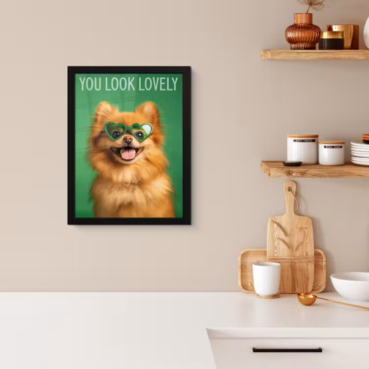 Bilder mit Rahmen - Hund - Sonnenbrille - Valentinstag - Liebe — 2
