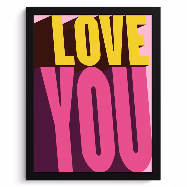 Bilder mit Rahmen - Liebe - Text - Rosa - Valentinstag — 1