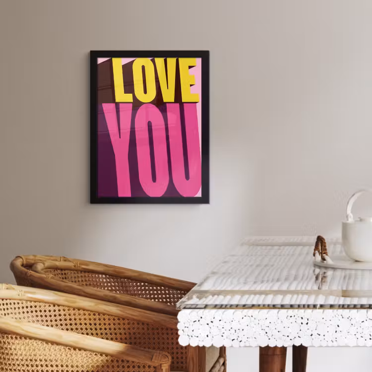 Bilder mit Rahmen - Liebe - Text - Rosa - Valentinstag — 2