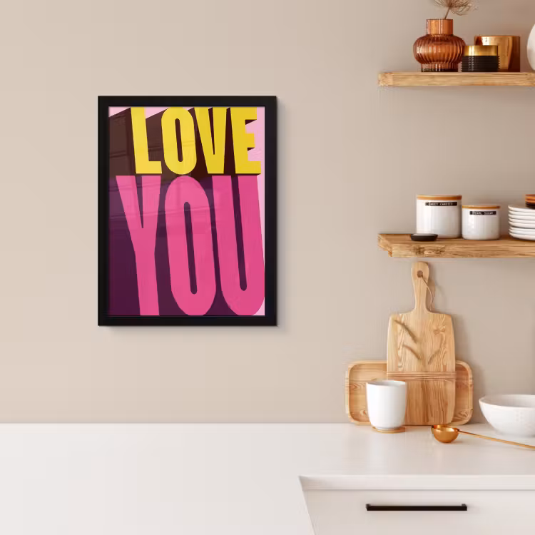 Bilder mit Rahmen - Liebe - Text - Rosa - Valentinstag — 3