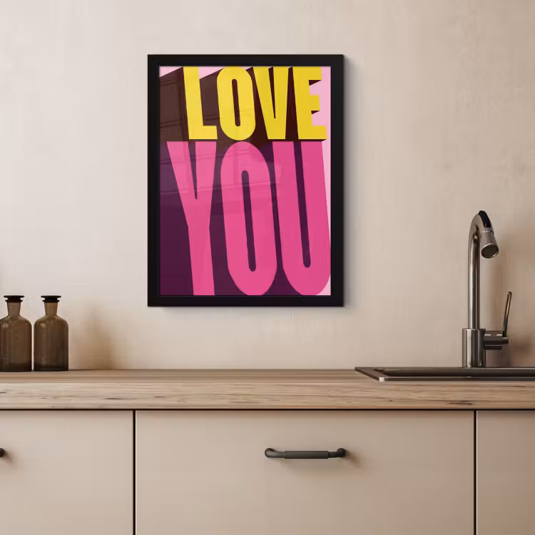 Bilder mit Rahmen - Liebe - Text - Rosa - Valentinstag — 4
