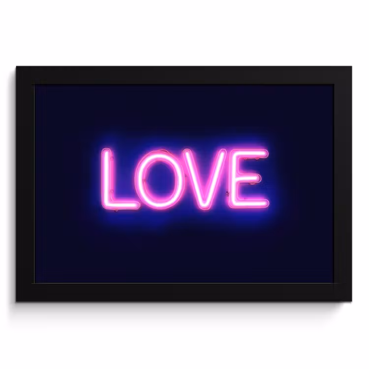Bilder mit Rahmen - Neon - Liebe - Valentinstag — 1