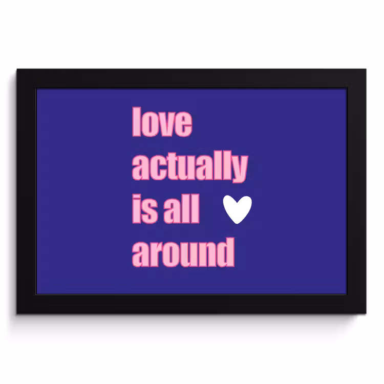 Bilder mit Rahmen - Text - Valentinstag - Liebe - Blau — 1