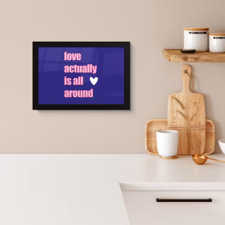 Bilder mit Rahmen - Text - Valentinstag - Liebe - Blau — 2