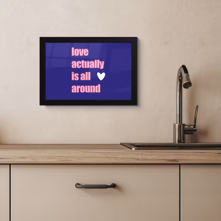 Bilder mit Rahmen - Text - Valentinstag - Liebe - Blau — 3