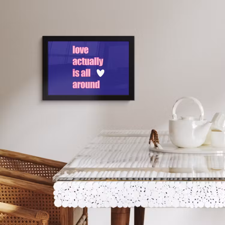Bilder mit Rahmen - Text - Valentinstag - Liebe - Blau — 4