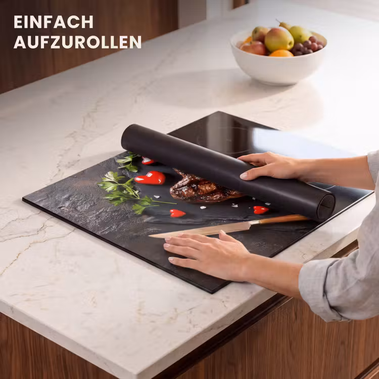 Herdabdeckplatte - Steak - Herz - Besteck — 7