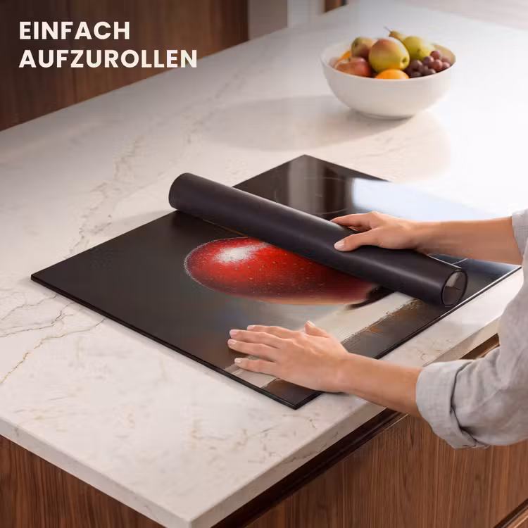 Herdabdeckplatte - Apfel - Herz - Rot — 7