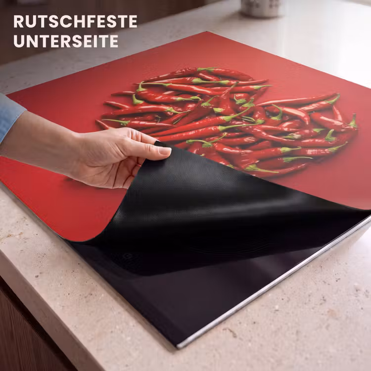Herdabdeckplatte - Paprika - Rot - Herz — 6