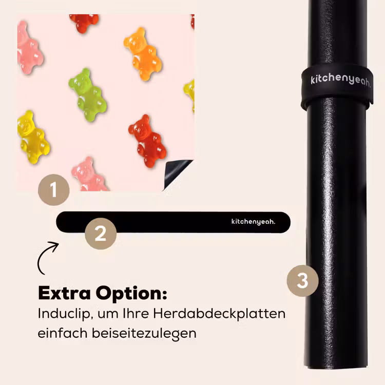 Herdabdeckplatte - Farbe - Bonbon - Rosa — 8