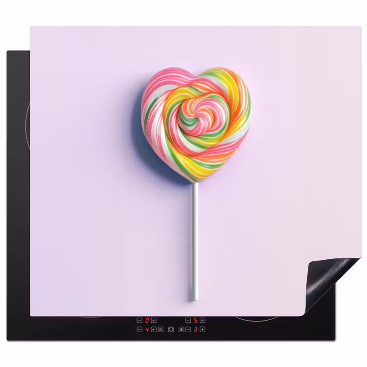 Herdabdeckplatte - Herz - Lutscher - Bonbon — 1