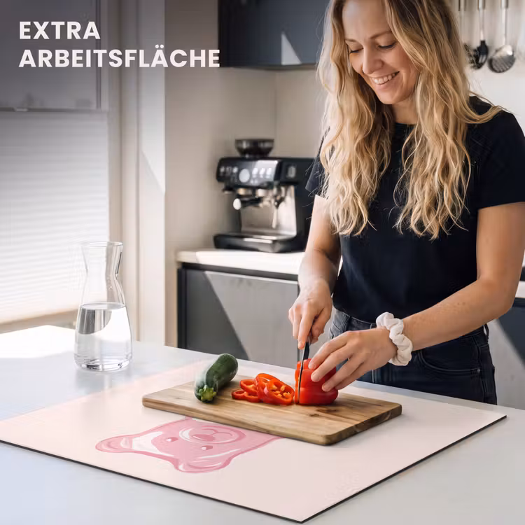 Herdabdeckplatte - Bär - Rosa - Bonbon — 5