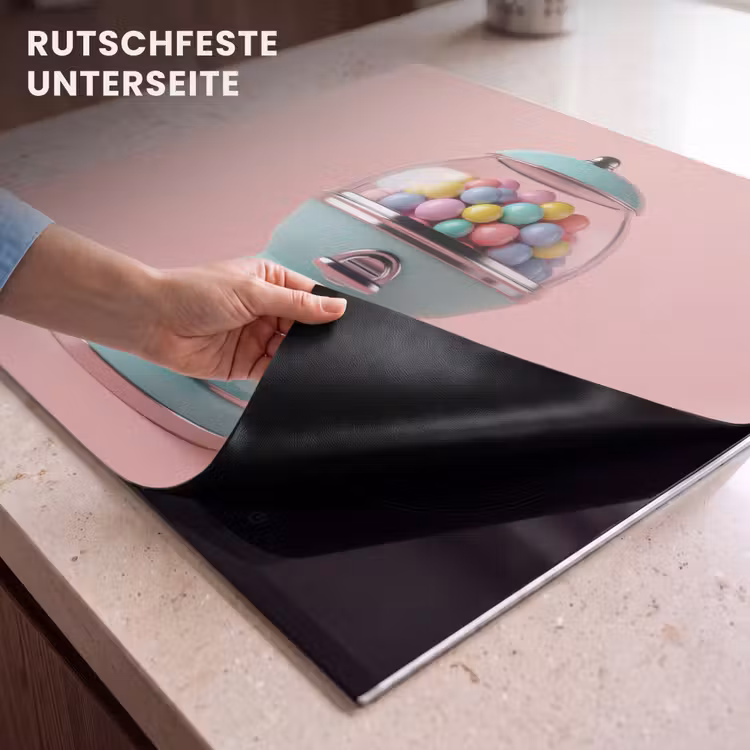 Herdabdeckplatte - Kaugummi - Retro - Bonbon - Rosa — 6