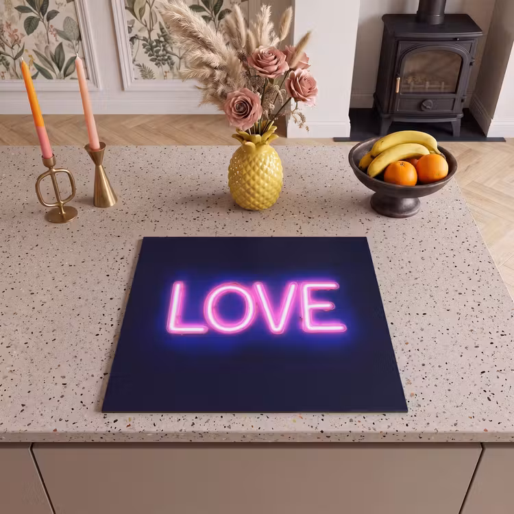 Herdabdeckplatte - Neon - Liebe - Valentinstag — 3