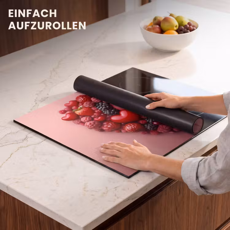 Herdabdeckplatte - Obst - Herzen - Erdbeeren - Himbeeren - Heidelbeeren — 7
