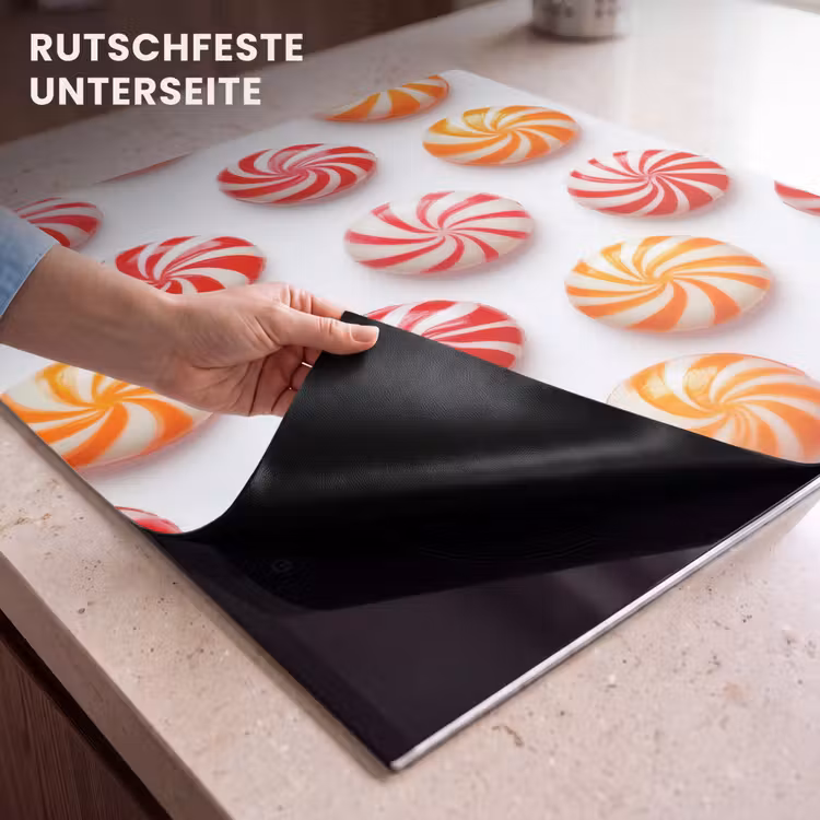 Herdabdeckplatte - Süßigkeiten - Muster - Rot - Orange — 6