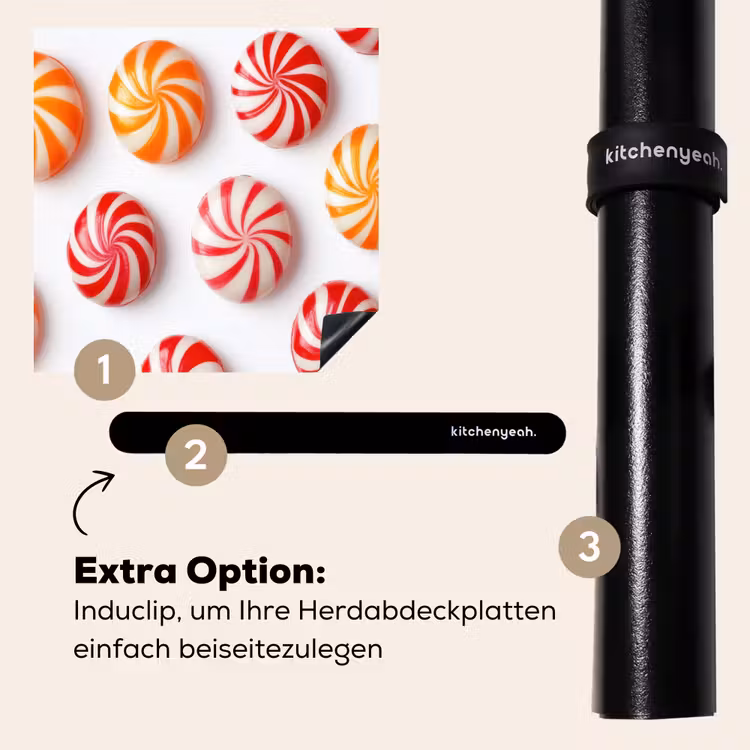 Herdabdeckplatte - Süßigkeiten - Muster - Rot - Orange — 8
