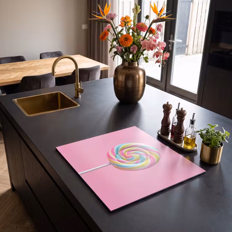 Herdabdeckplatte - Lollipop - Rosa - Süßigkeit - Süß — 2