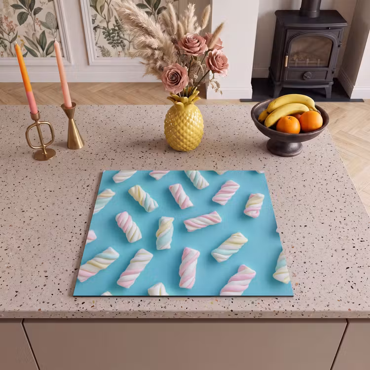 Herdabdeckplatte - Speck - Pastell - Bonbon - Blau — 3