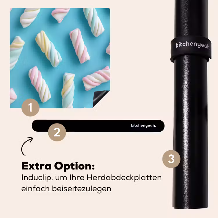 Herdabdeckplatte - Speck - Pastell - Bonbon - Blau — 8