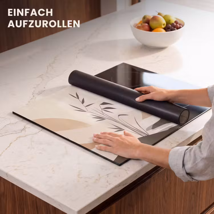 Herdabdeckplatte - Japandi - Landschaft - Beige — 7