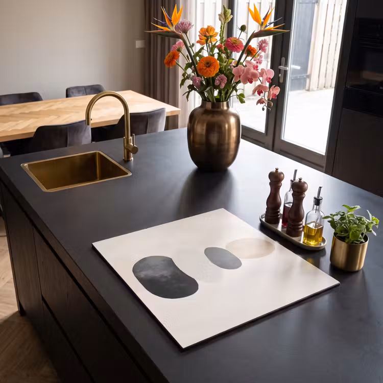 Herdabdeckplatte - Japandi - Wabi sabi - Beige — 2