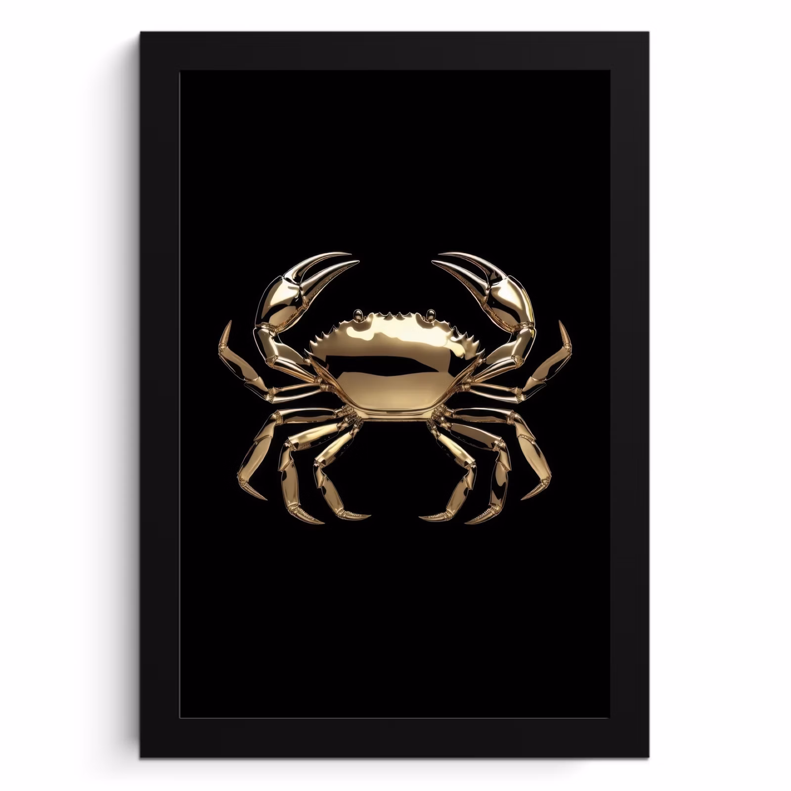 Bilder mit Rahmen - Gold - Krabbe - Tiere - Schwarz — 1