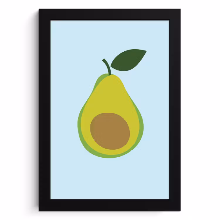 Bilder mit Rahmen - Avocado - Illustration - Grün - Frucht — 1