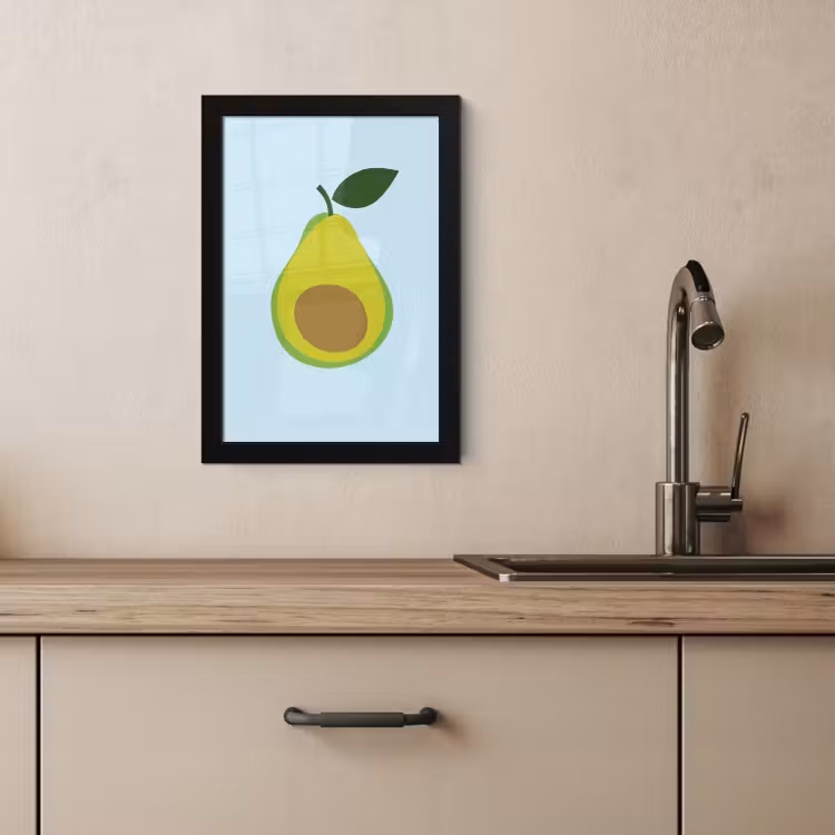 Bilder mit Rahmen - Avocado - Illustration - Grün - Frucht — 2