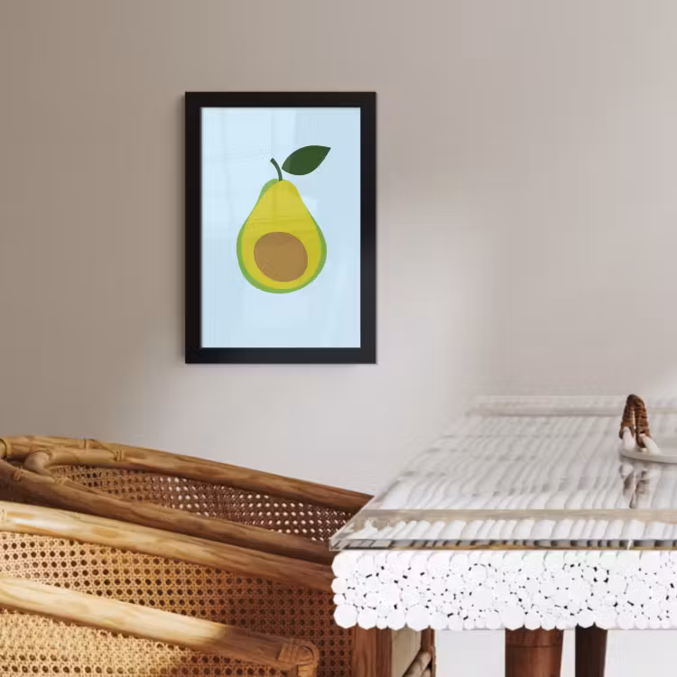 Bilder mit Rahmen - Avocado - Illustration - Grün - Frucht — 4