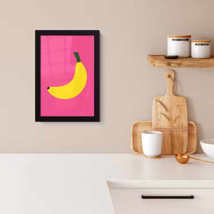 Bilder mit Rahmen - Banane - Gelb - Obst — 2