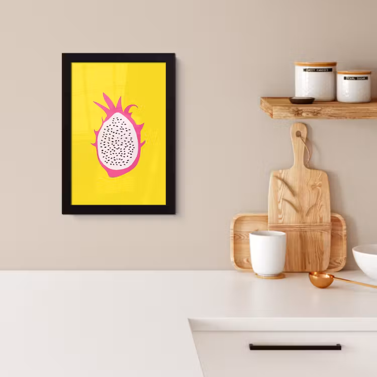 Bilder mit Rahmen - Illustration - Drachenfrucht - Farbenfroh — 2