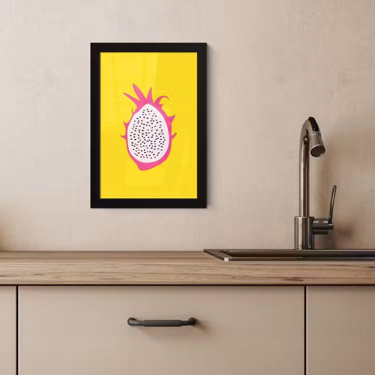 Bilder mit Rahmen - Illustration - Drachenfrucht - Farbenfroh — 3
