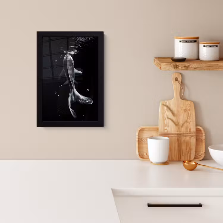 Bilder mit Rahmen - Koi - Fisch - Wasser - Schwarz — 4