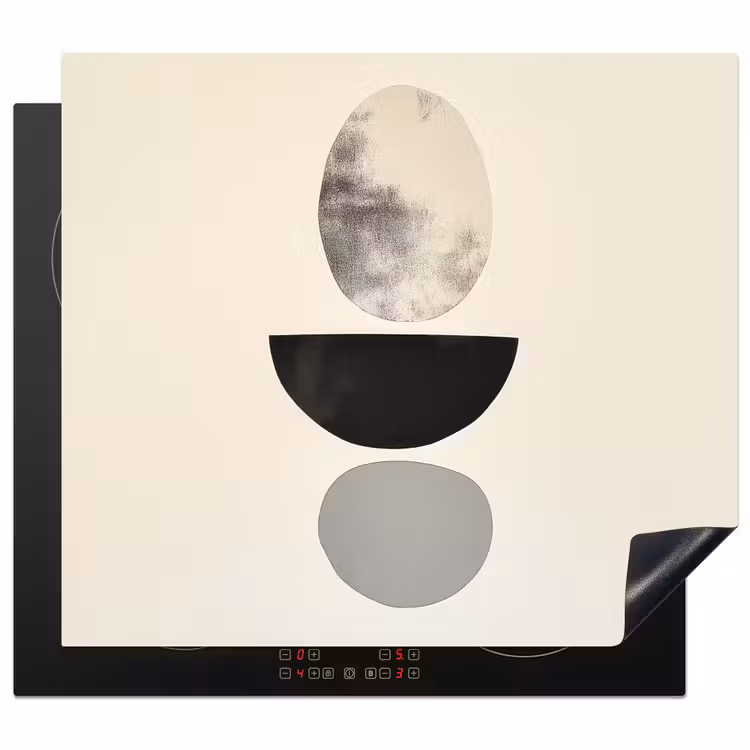 Herdabdeckplatte - Beige - Japandi - Wabi sabi — 1