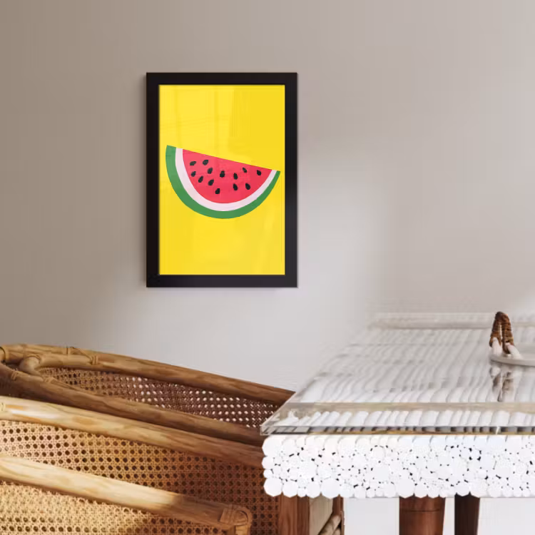 Bilder mit Rahmen - Obst - Wassermelone - Gelb — 4