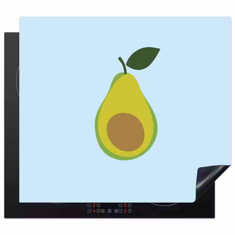 Herdabdeckplatte - Avocado - Illustration - Grün - Frucht — 1