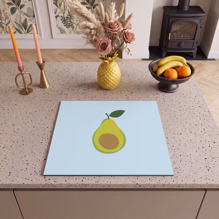 Herdabdeckplatte - Avocado - Illustration - Grün - Frucht — 3