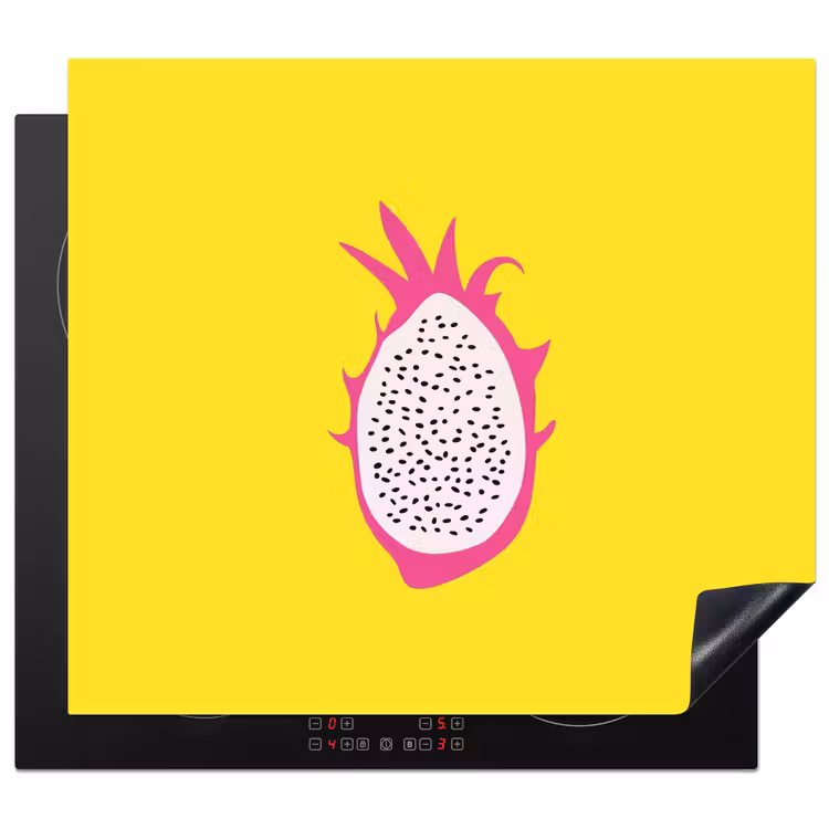 Herdabdeckplatte - Illustration - Drachenfrucht - Farbenfroh — 1
