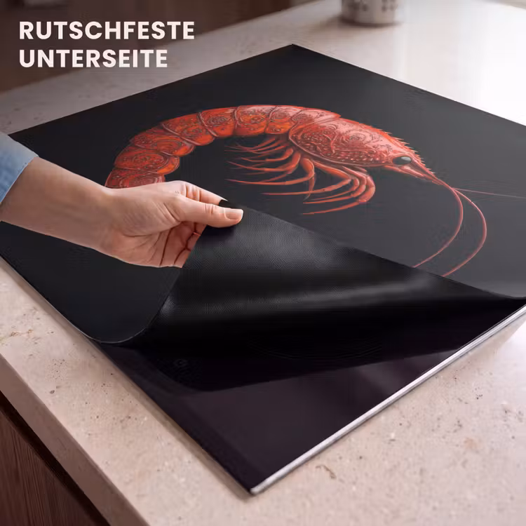 Herdabdeckplatte - Garnele - Rot - Tiere — 6