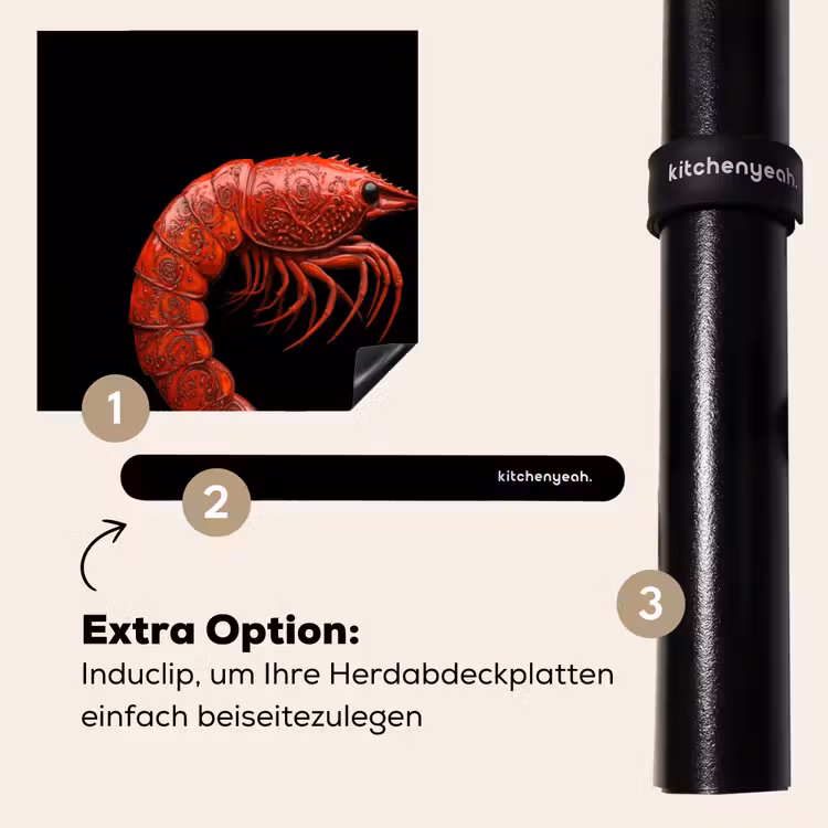Herdabdeckplatte - Garnele - Rot - Tiere — 8