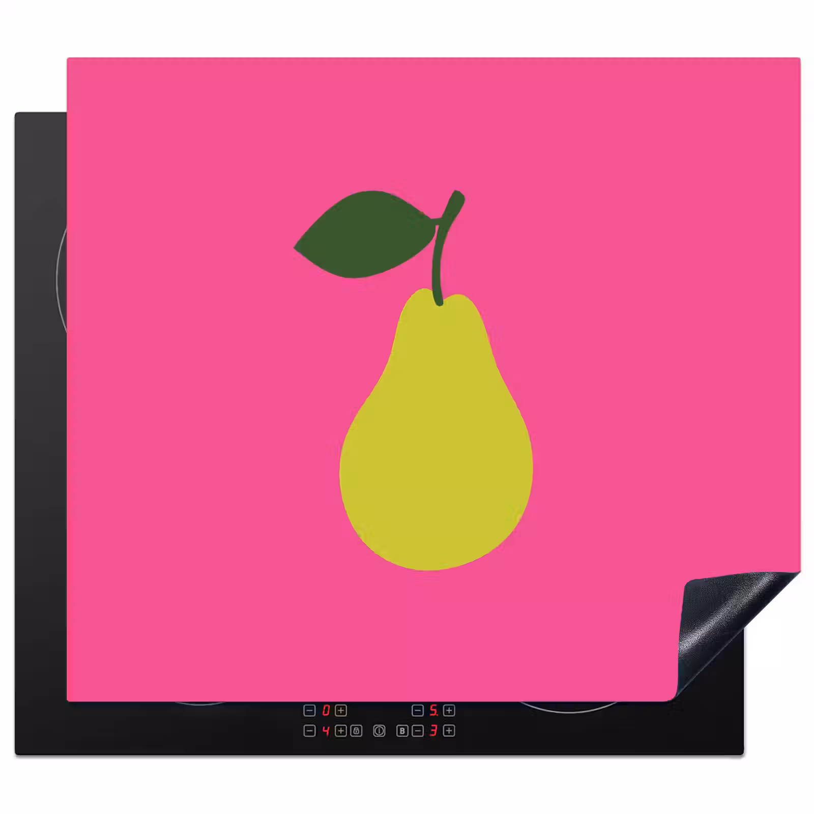 Herdabdeckplatte - Illustration - Obst - Birne - Grün — 1
