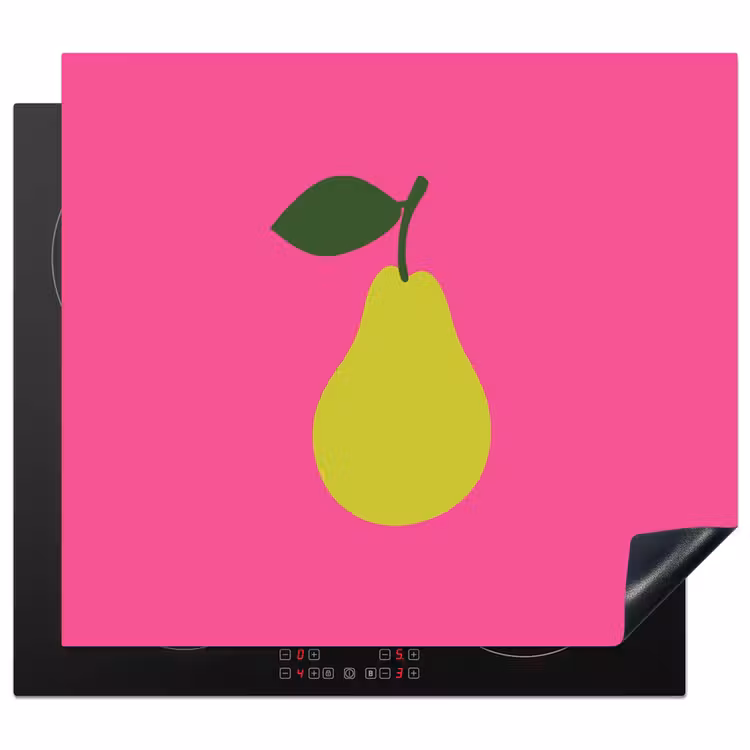 Herdabdeckplatte - Illustration - Obst - Birne - Grün — 1