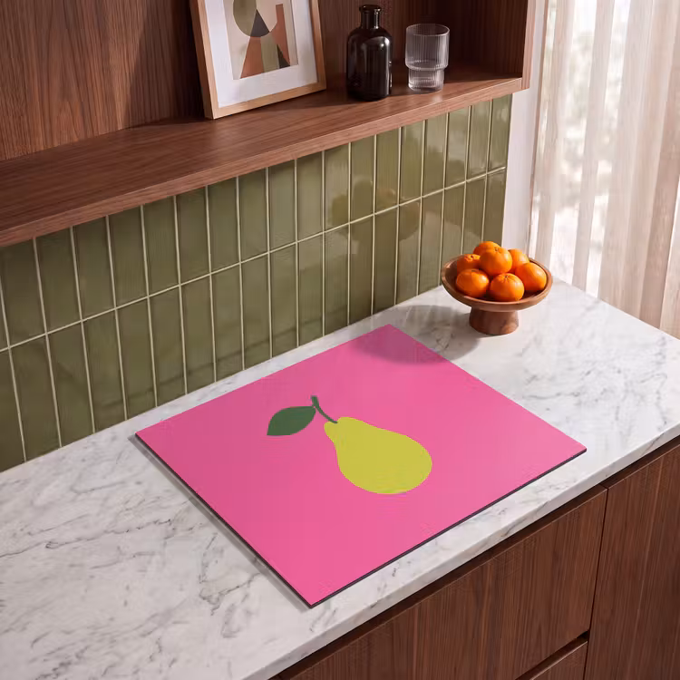 Herdabdeckplatte - Illustration - Obst - Birne - Grün — 4