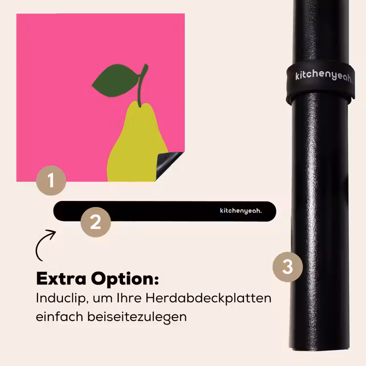 Herdabdeckplatte - Illustration - Obst - Birne - Grün — 8