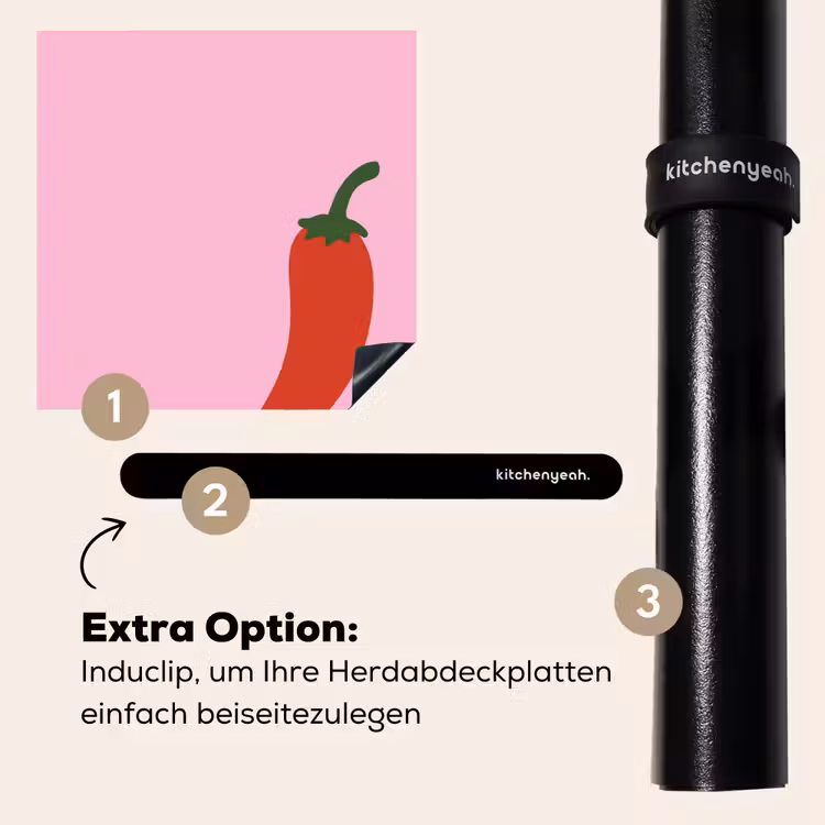Herdabdeckplatte - Paprika - Rot - Illustration — 8